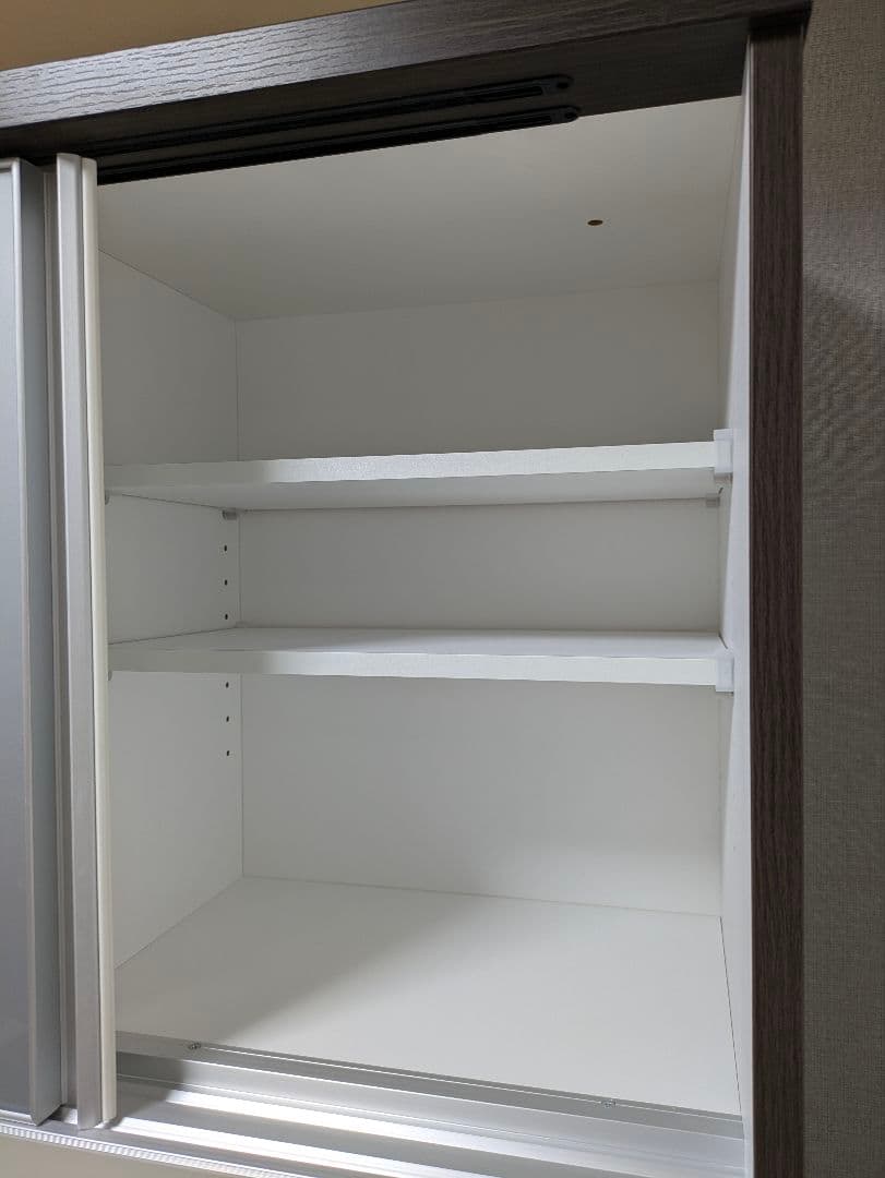 【送料無料】ニトリ キッチンボード レジューム ダークブラウン 食器棚 90cm