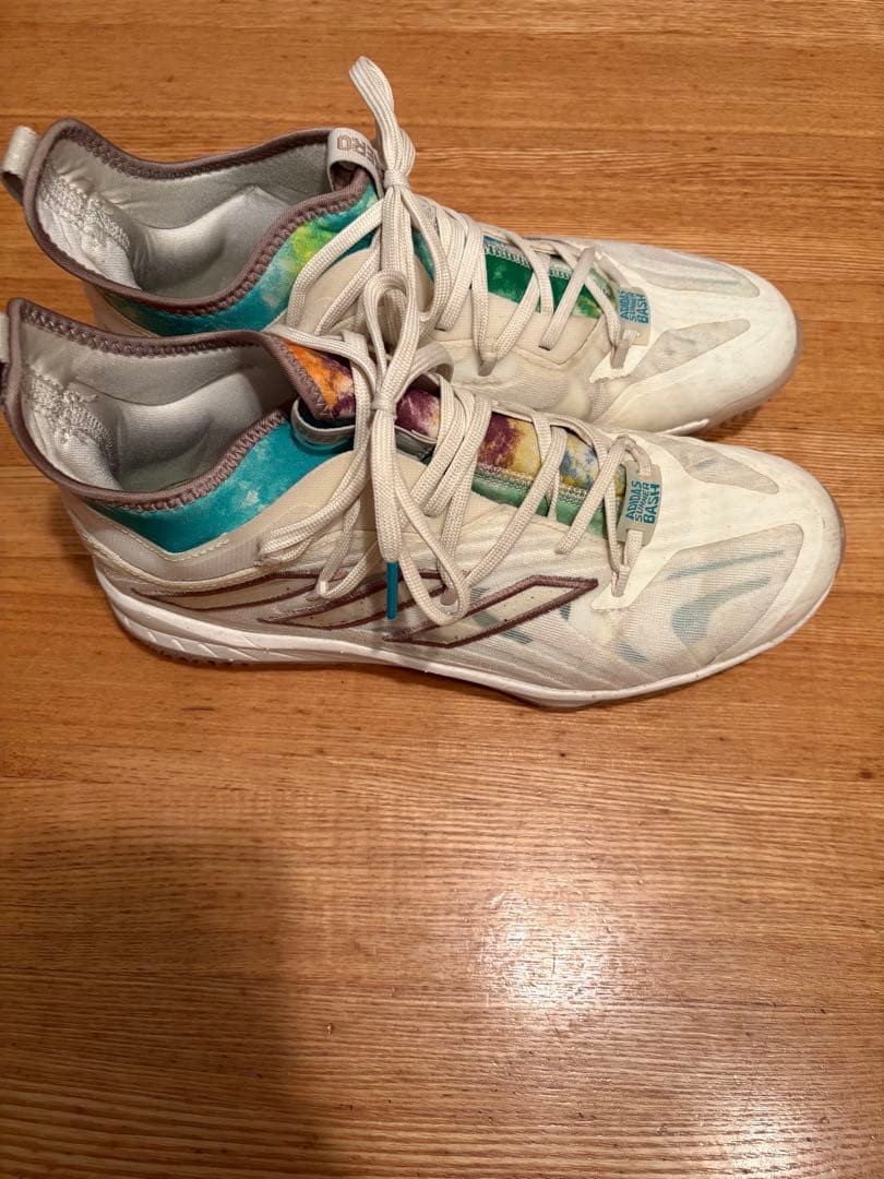 は*ち様 美品☆アディゼロ アフターバーナー 9 NWV ターフ ⚾野球スパイク