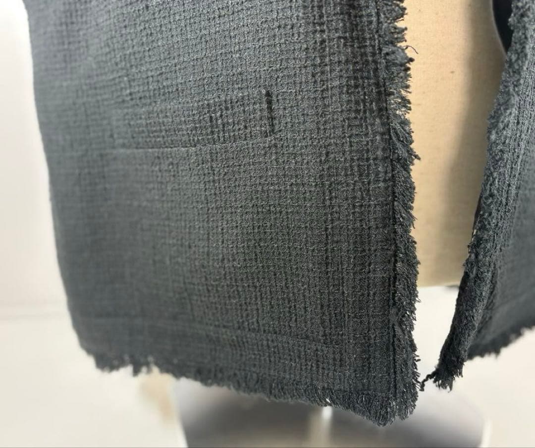 【美品】Na.e ナエ　Novel Tweed Vest_black