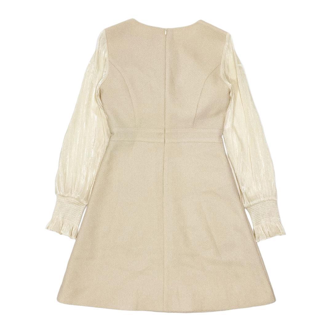 ERUKEI エルケイ シアースリーブ Aライン ミニドレス