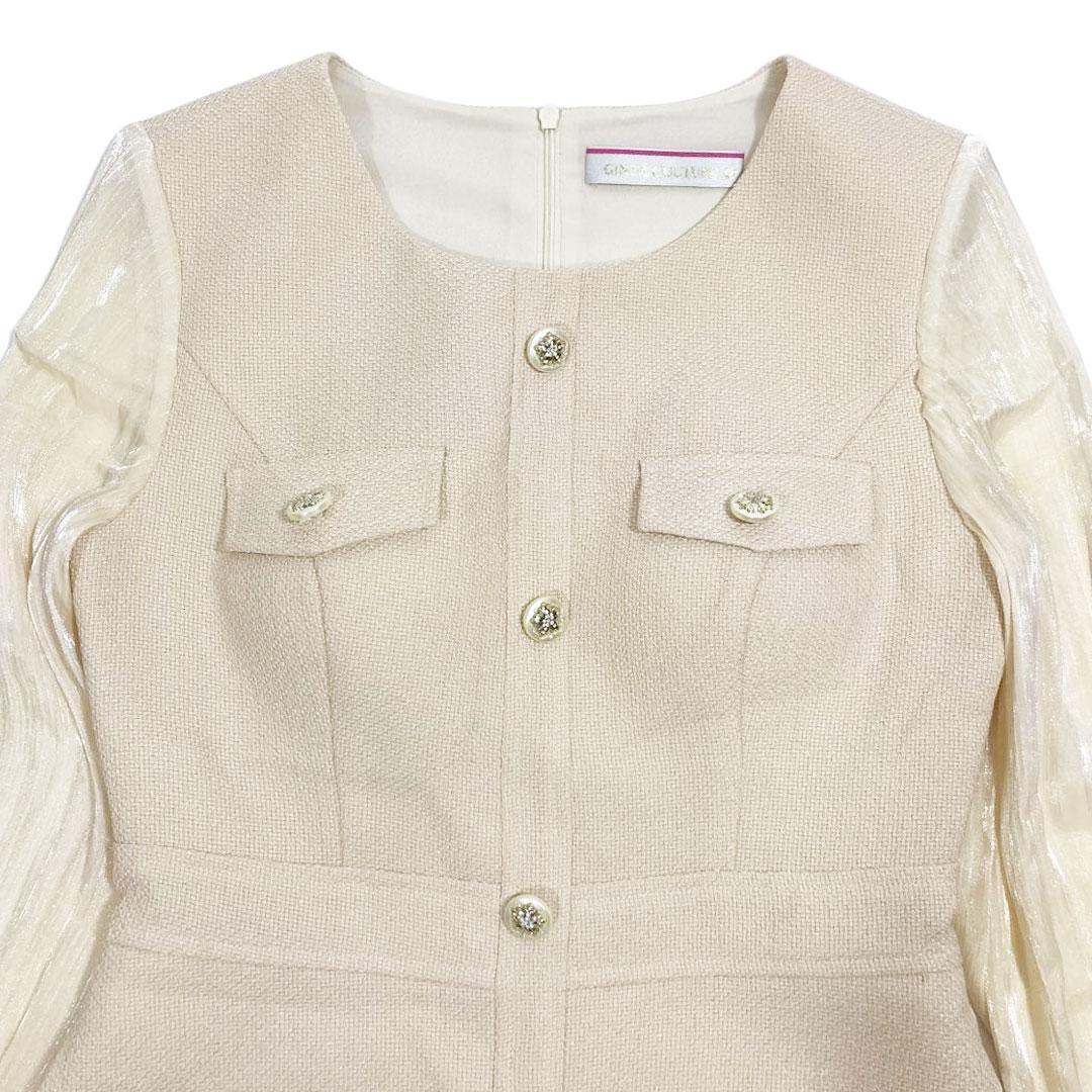 ERUKEI エルケイ シアースリーブ Aライン ミニドレス