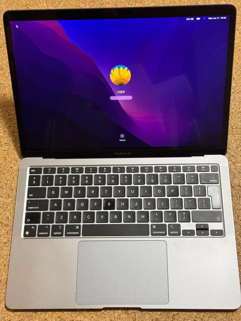 【中古】MacBook Air 13 M1 8GB/256GB スペースグレイ