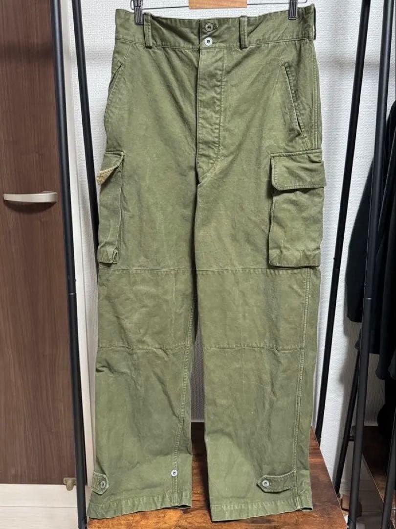 実物　フランス軍　M47パンツ　前期　メタルボタン　サイズ45