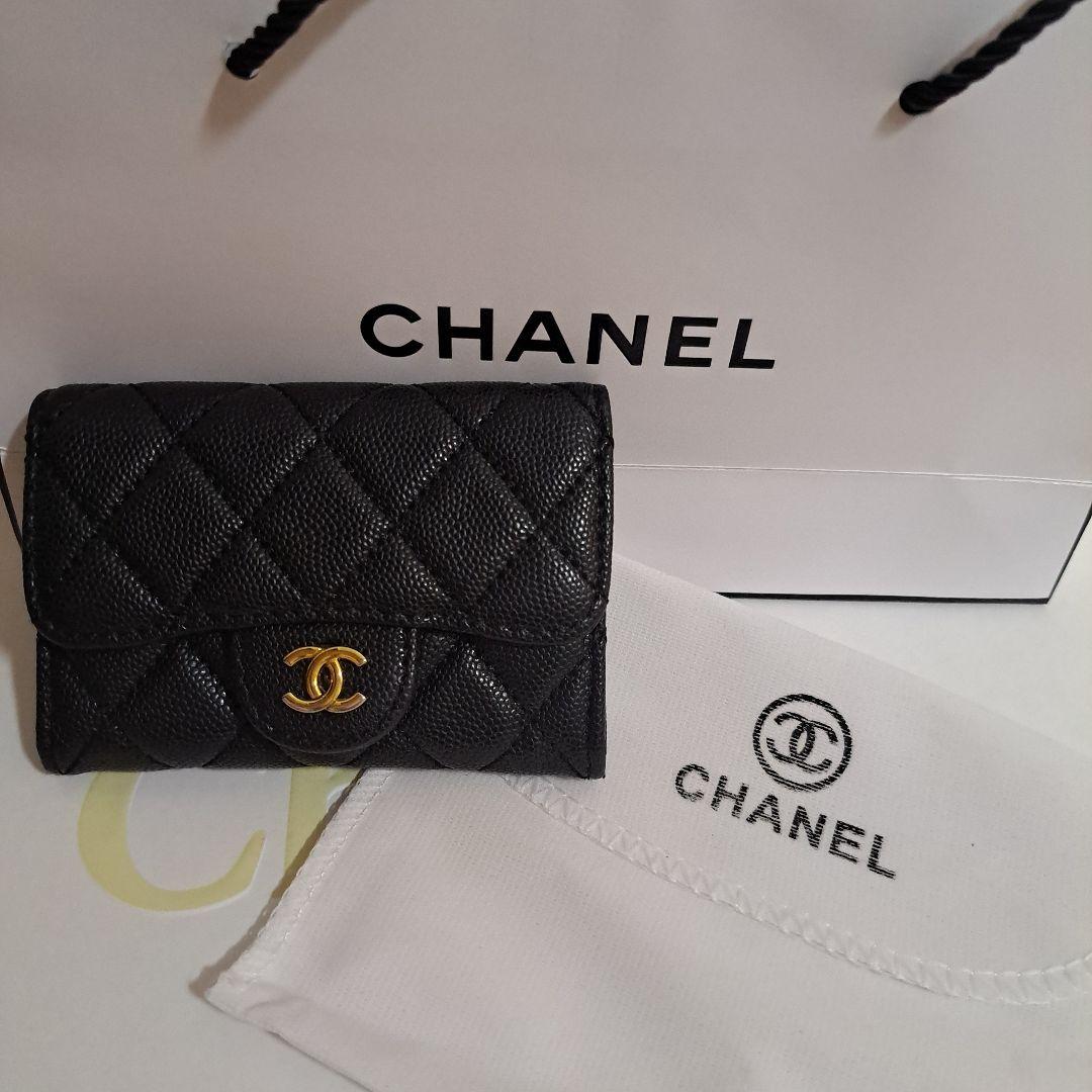 ☆CHANEL☆ノベルティ★ブラック キルティング ケース•財布
