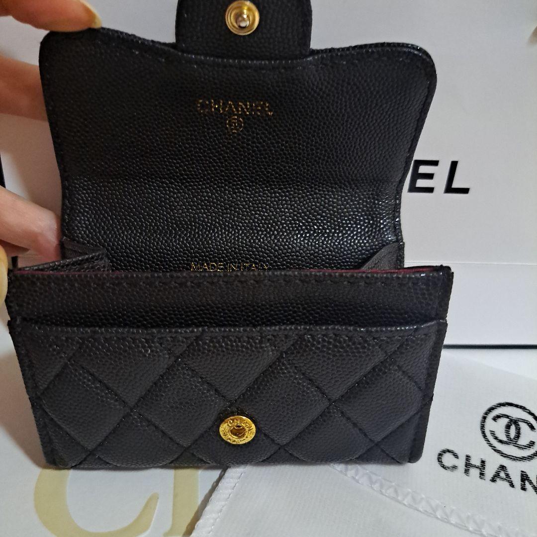 ☆CHANEL☆ノベルティ★ブラック キルティング ケース•財布