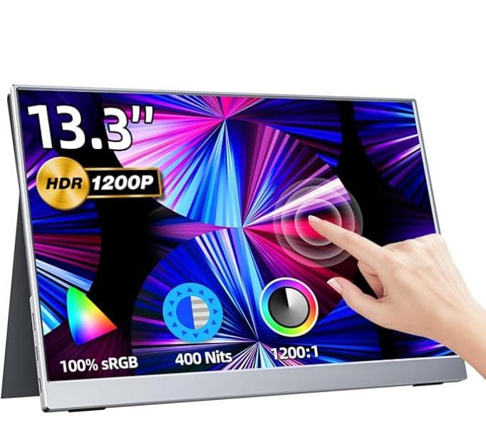 Kksmart モバイルモニター 13.3インチ タッチパネル