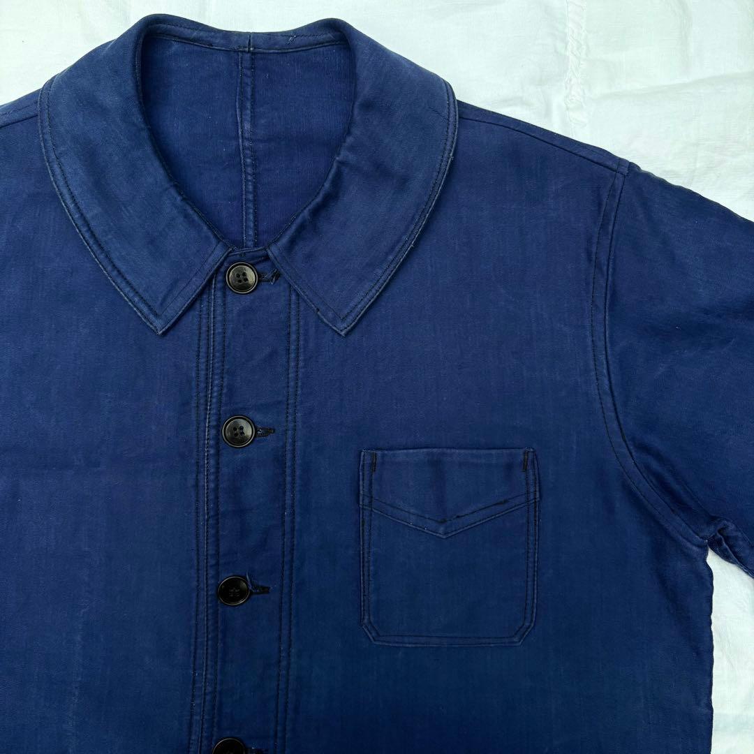40s LE MONT ST MICHELモールスキン　ワークジャケット　ユーロ