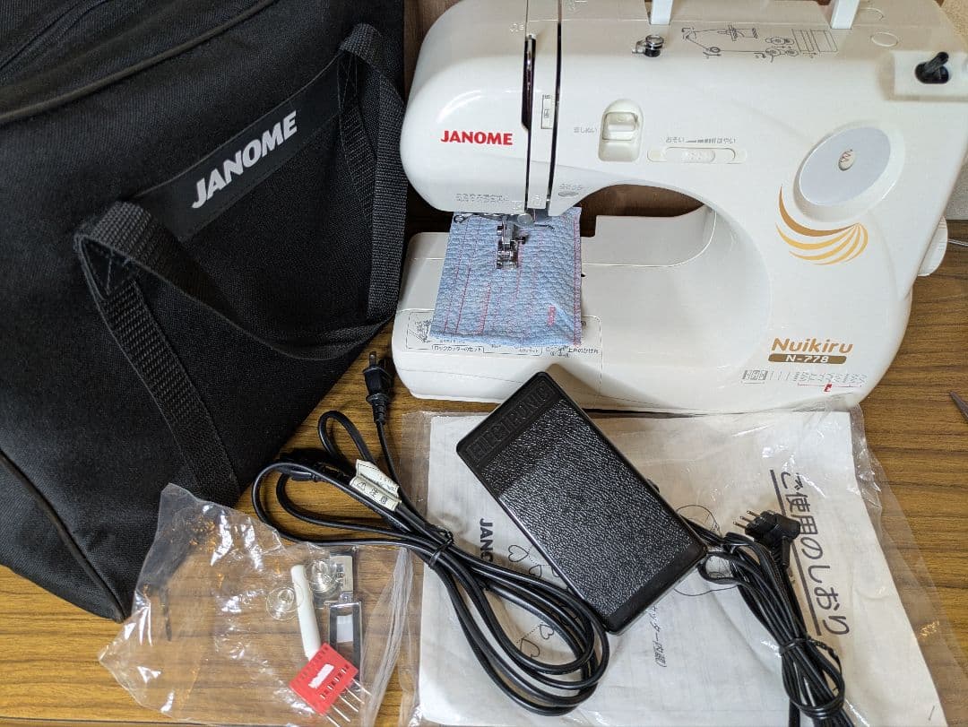 ジャノメ ロックカッター内蔵 ヌイキル 661型 N-778 分解整備調整済み