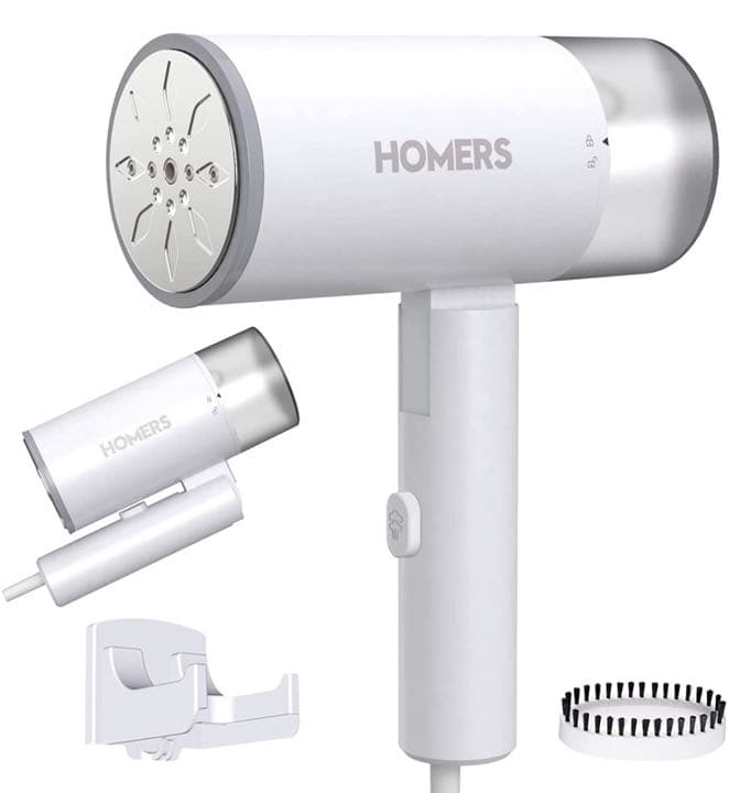 スチームアイロン 衣類スチーマー 【2022年版 ＆ 1台2役】 折り畳み式