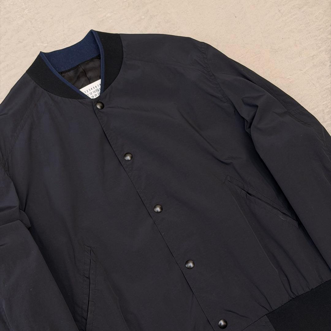 【美品】 マルジェラ ブルゾン ナイロン ネイビー 50 ジャケット アウター