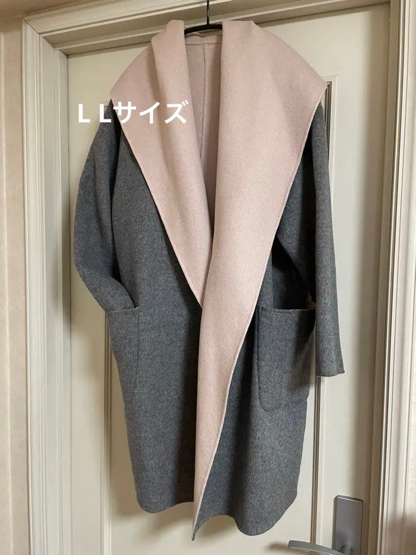 大きいサイズ46 13号〜15号ローズティアラ　リバーシブルコート