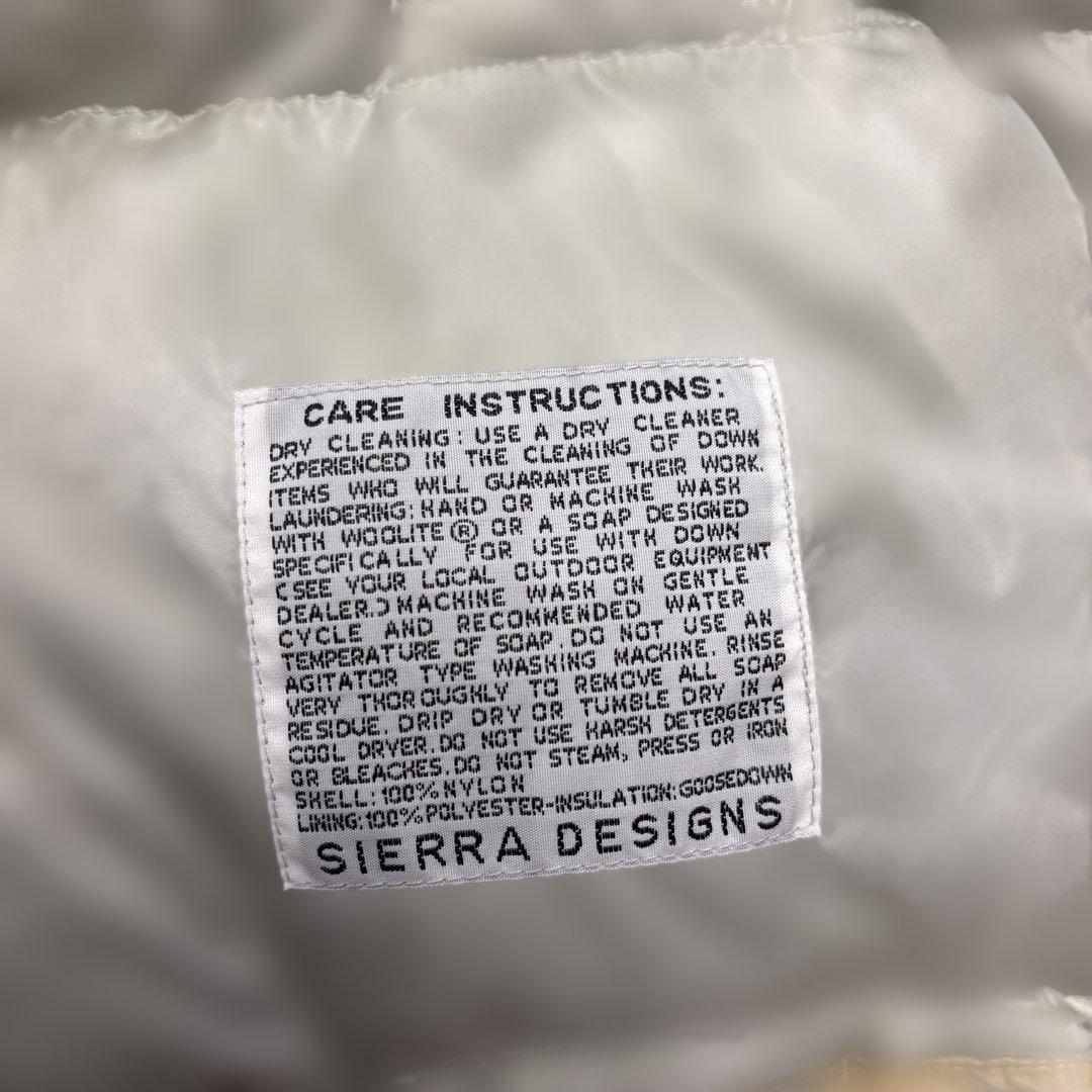 SIERRA DESIGNS ベージュ　ダウン　未使用　XS 00's