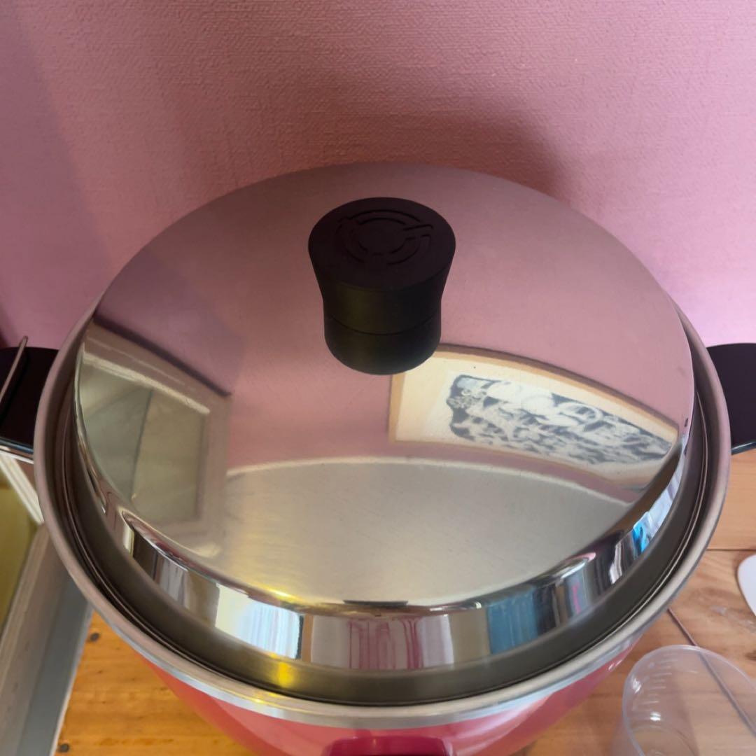 TATUNG 電鍋 ピンク色 計量カップ付き 10合