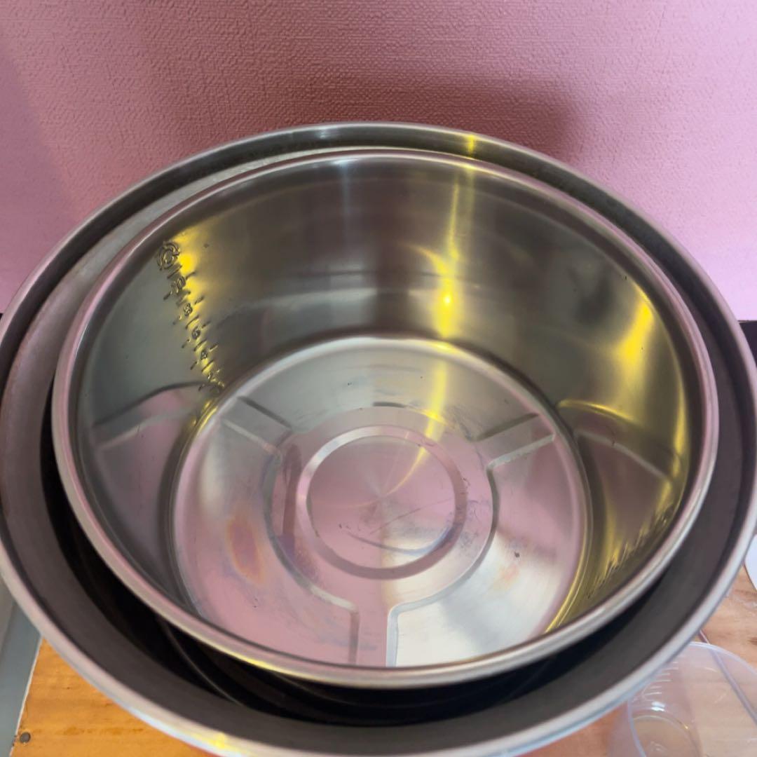 TATUNG 電鍋 ピンク色 計量カップ付き 10合