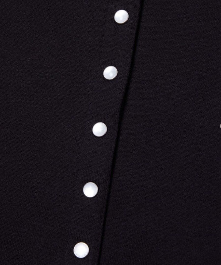 agnes b.× ADAM ET ROPE裏起毛 カーディガン ブラック