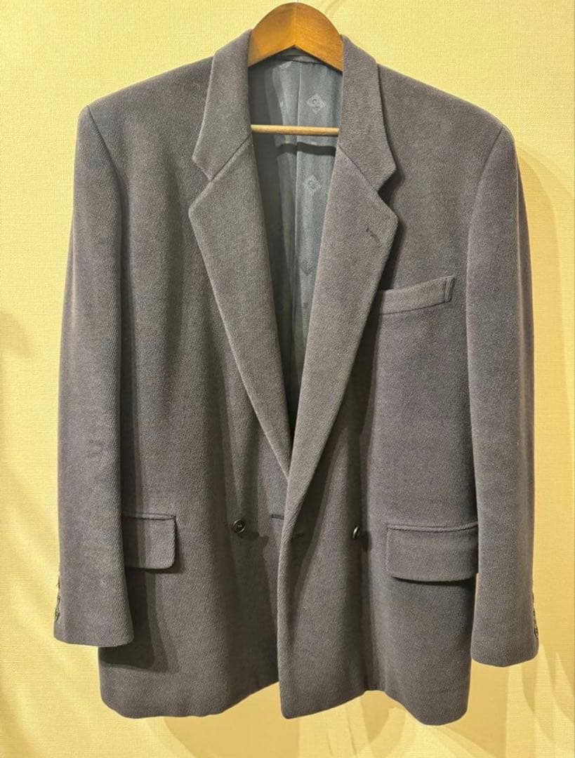 【Christian Dior】最高級★ダブル テーラードジャケット 紺ブレ M