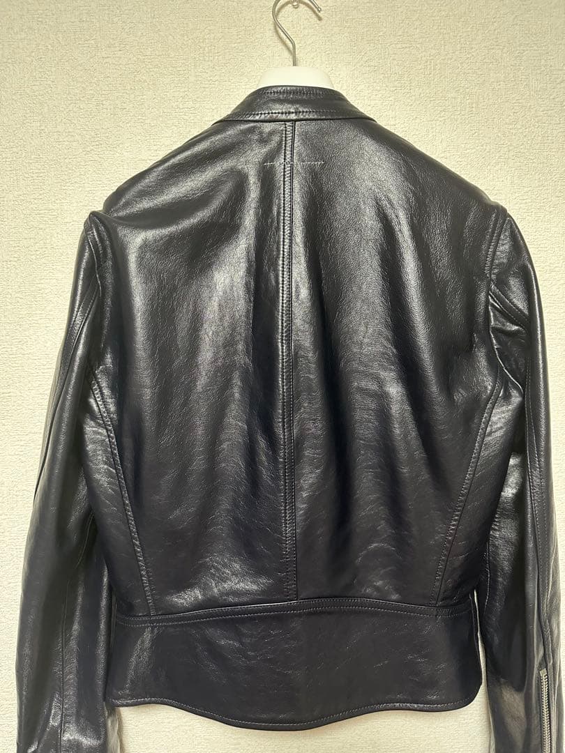 最終価格 MM6 Maison Margiela八の字ライダースダークネイビー