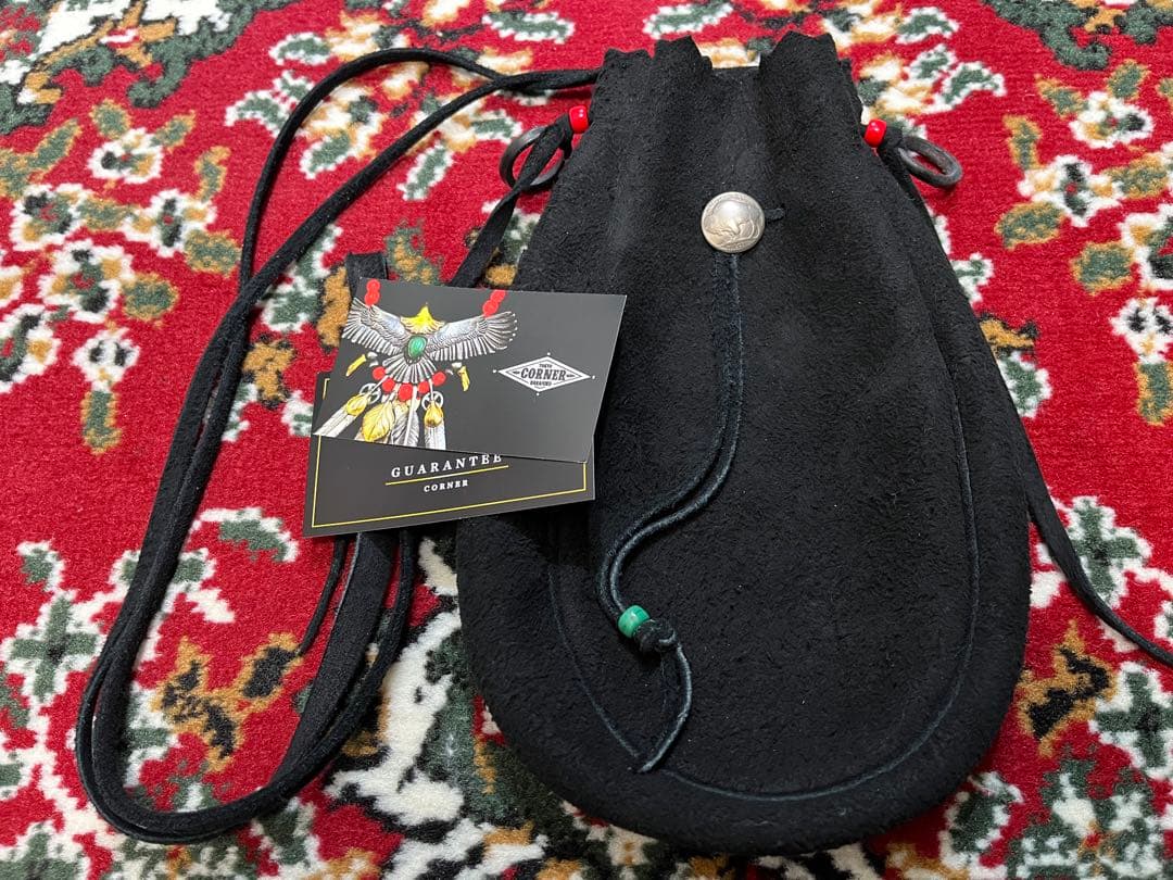 ゴローズ　巾着ポーチ　大　L 黒