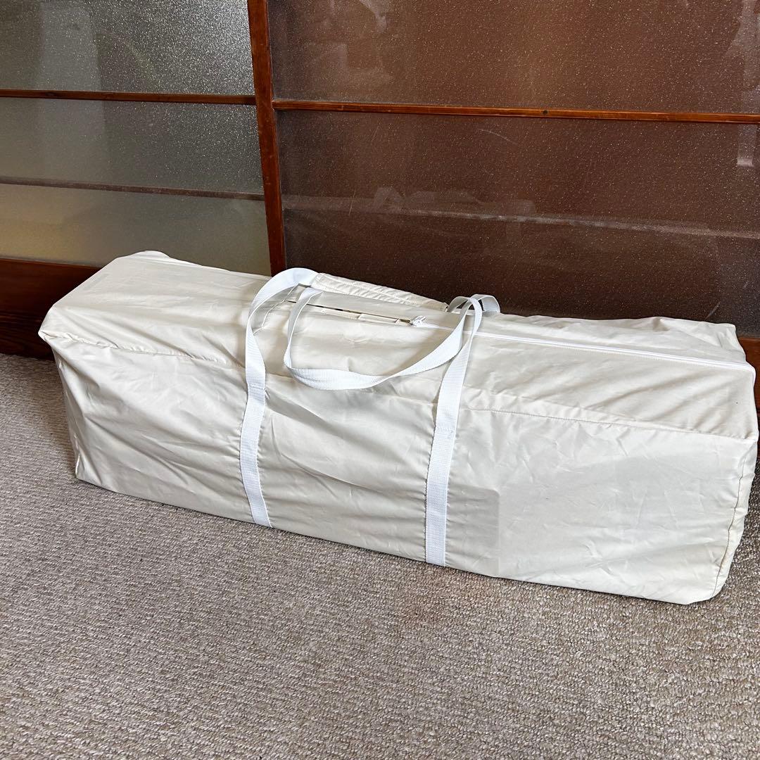 【良品】アップリカ ココネルエアー ベビーベッド　ミルクWH　ホワイト