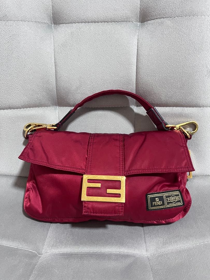 FENDIポーター PORTERコラボ バケットバックRED