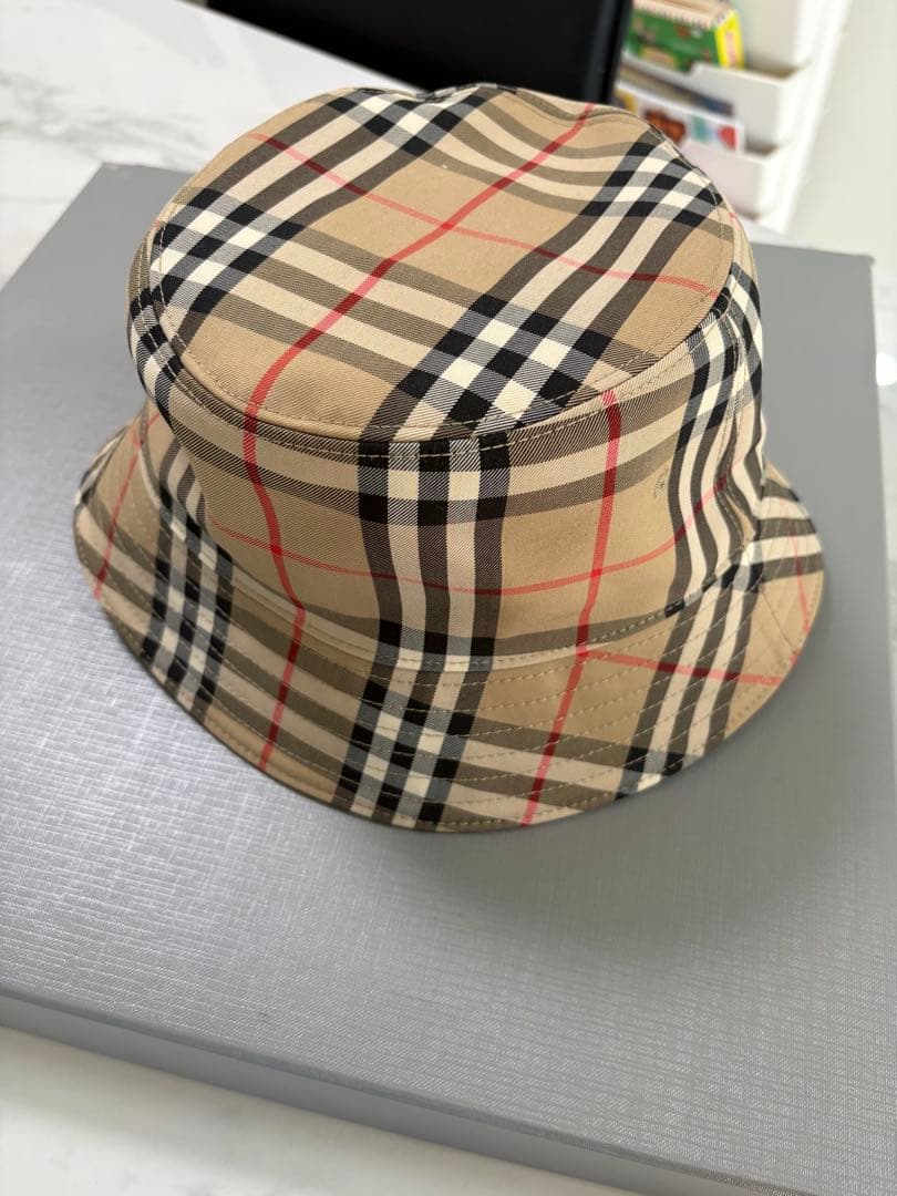 BURBERRY バケットハット ベージュ チェック