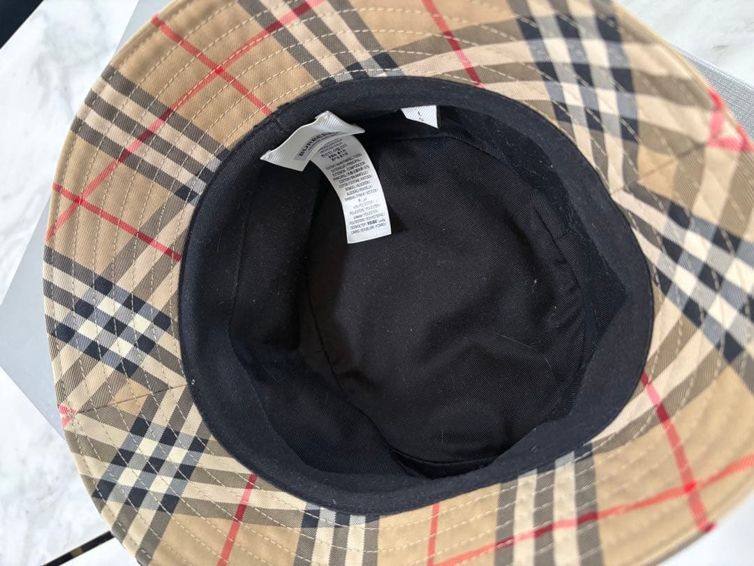 BURBERRY バケットハット ベージュ チェック
