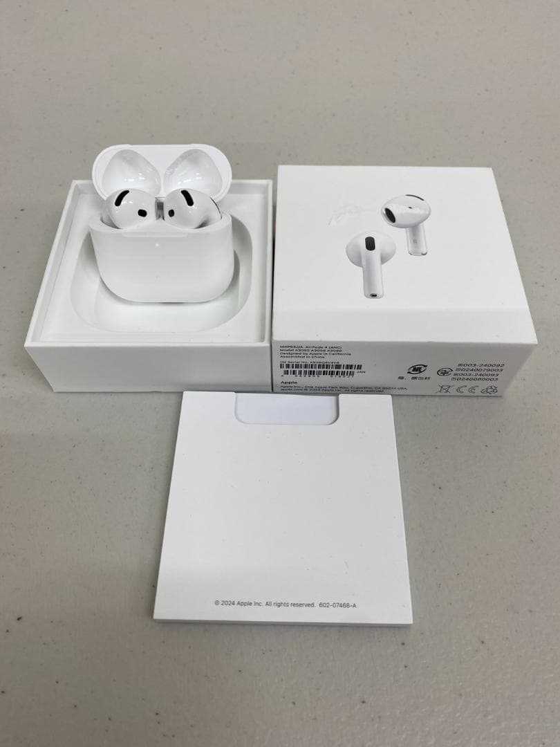 AirPods（第4世代）アクティブノイズキャンセリング搭載 アップル イヤホン