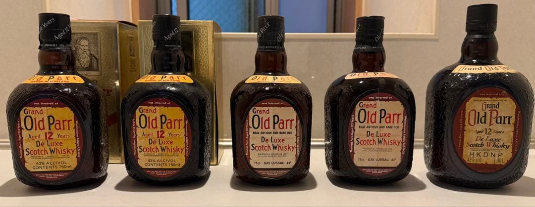 古酒 ウイスキー OldParr オールドパー 12年 ウイスキー 5本セット