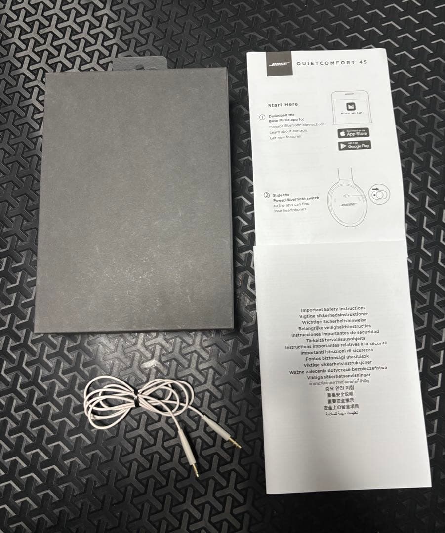 【Bose】QC45 Quietcomfort ヘッドホン 白