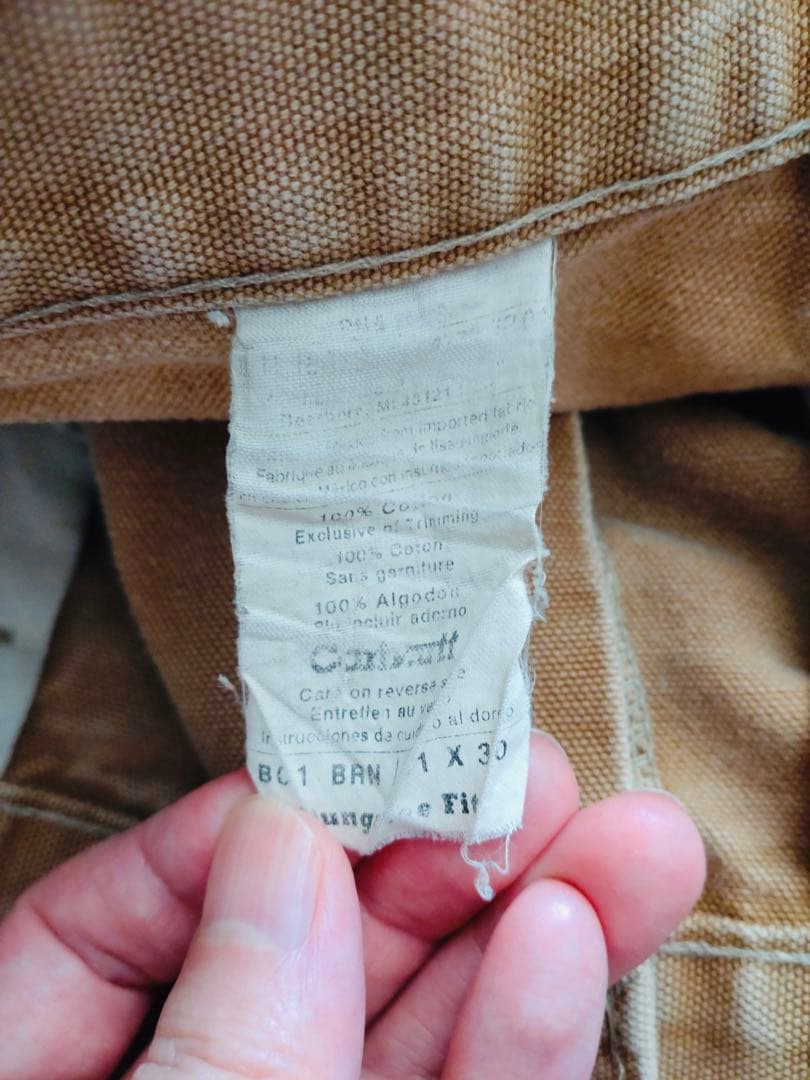 【ボロ】90s Carhartt ダブルニー 米国製