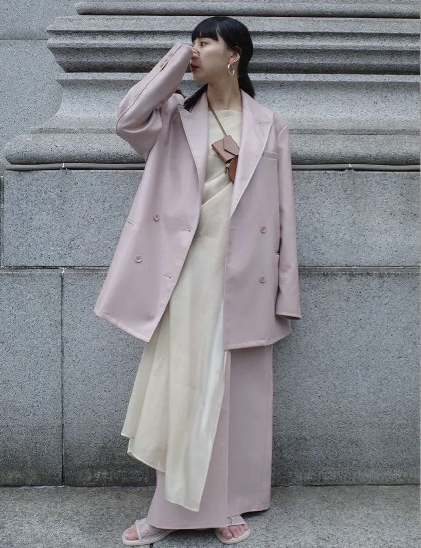 ameri LUSTER FAKE LEATHER JACKET ジャケット