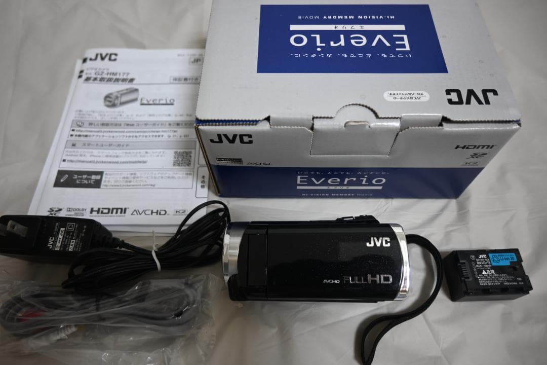 JVC Everio ビデオカメラ 本体 GZ-HM177