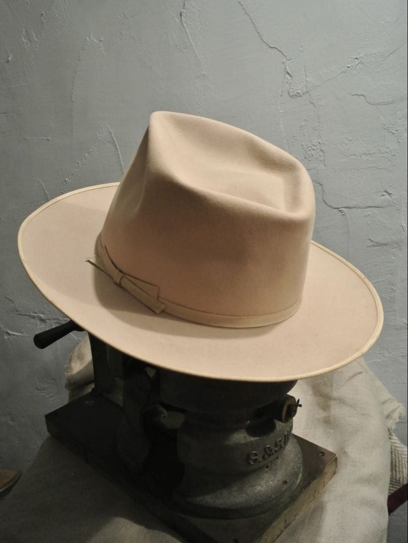 帽子 50s Vintage Stetson 3X BEAVER 3/8 59cm