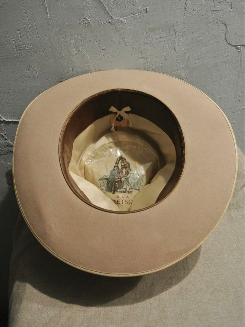 帽子 50s Vintage Stetson 3X BEAVER 3/8 59cm