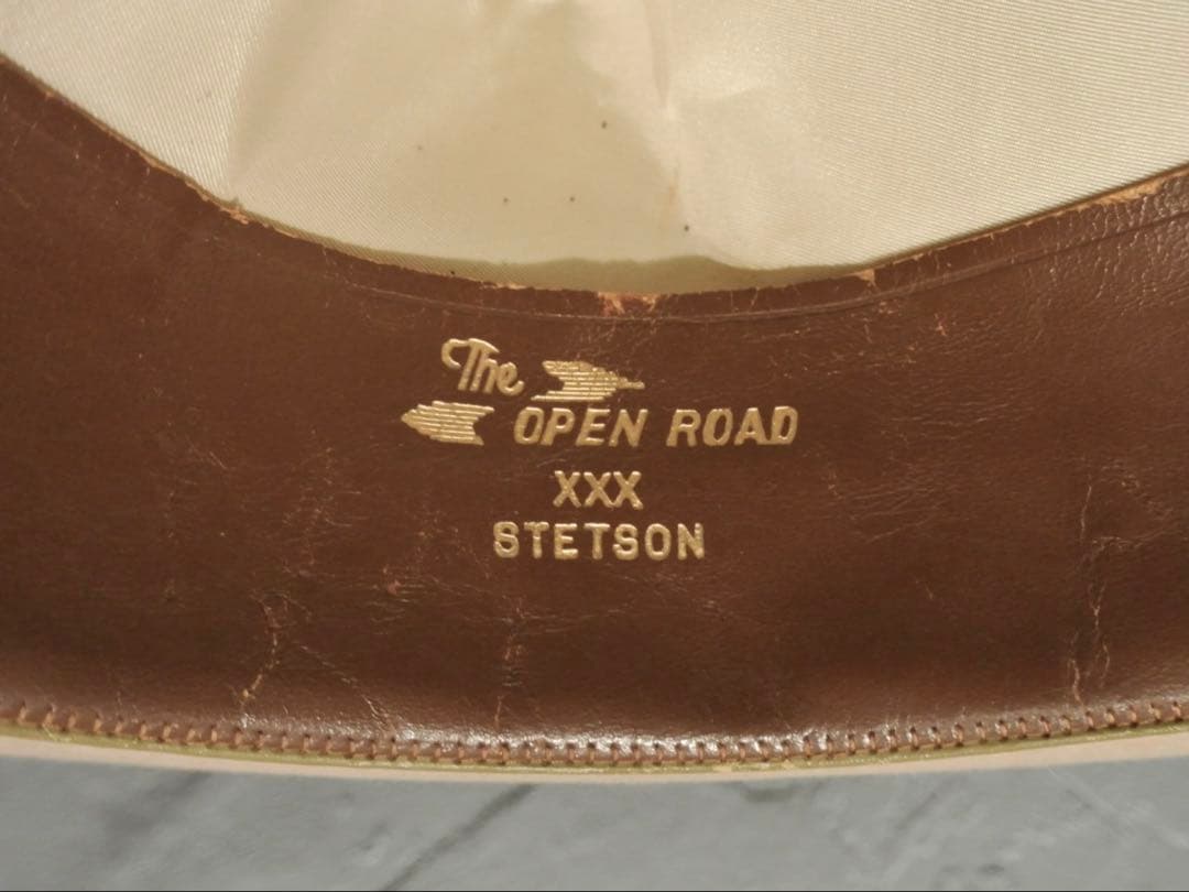 帽子 50s Vintage Stetson 3X BEAVER 3/8 59cm