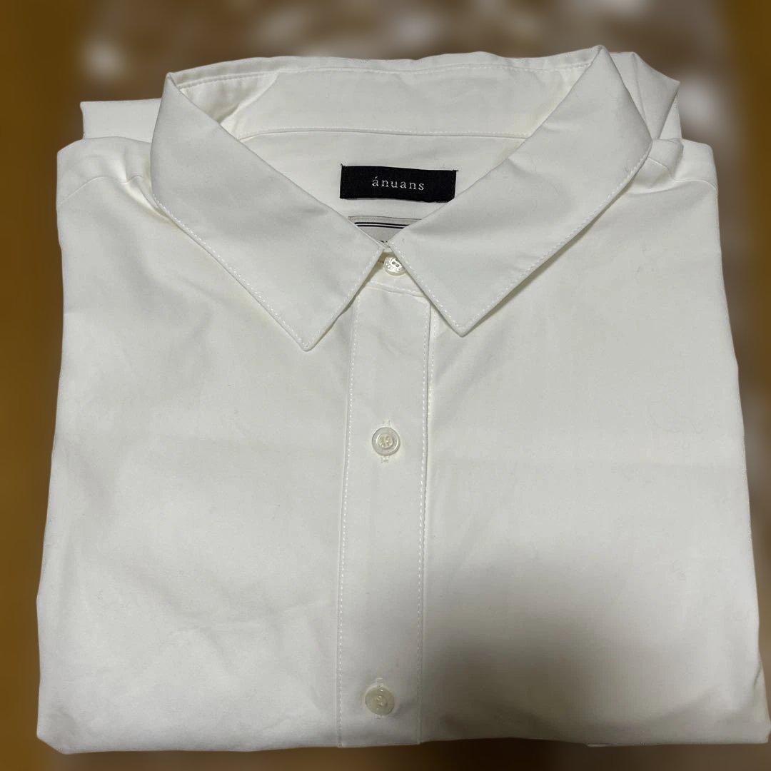 anuans スタンダードシャツ　ホワイト