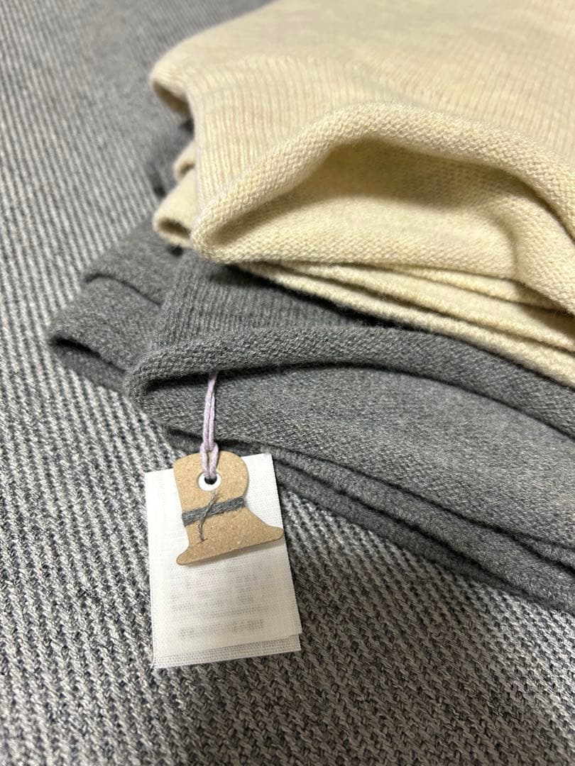 フロートのMベスト2025新作45Rウール100%①クリーム色新品未使用