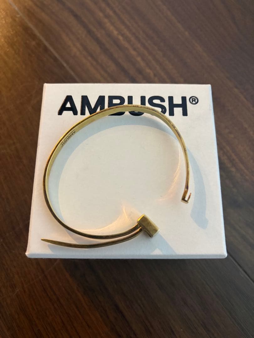 AMBUSH ゴールドバングル 結束バンド 箱付き