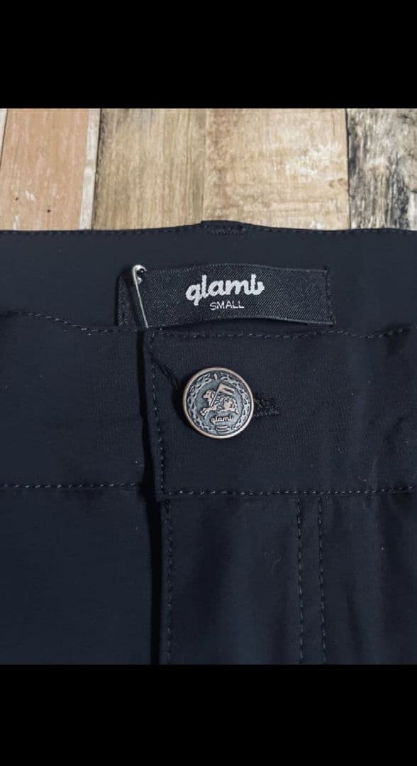 完売品　「GRAMB」Black Layered Rib Cargo Pants