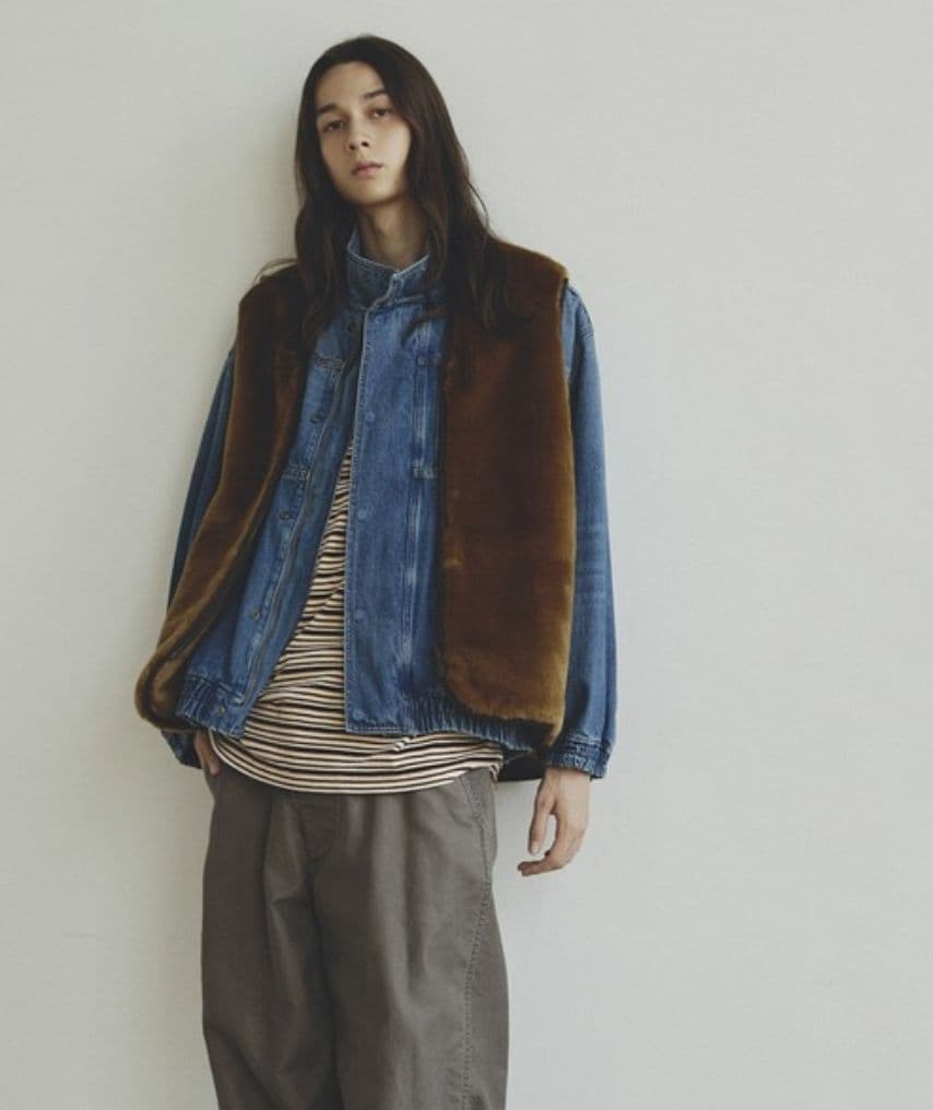 【美品】アダムエロペ別注 Barbour ファーライナーベスト XL バブアー