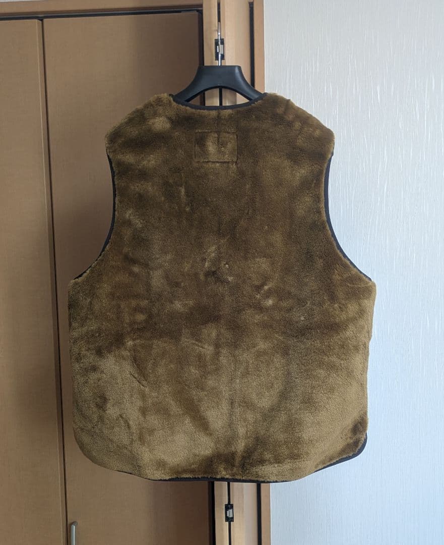 【美品】アダムエロペ別注 Barbour ファーライナーベスト XL バブアー