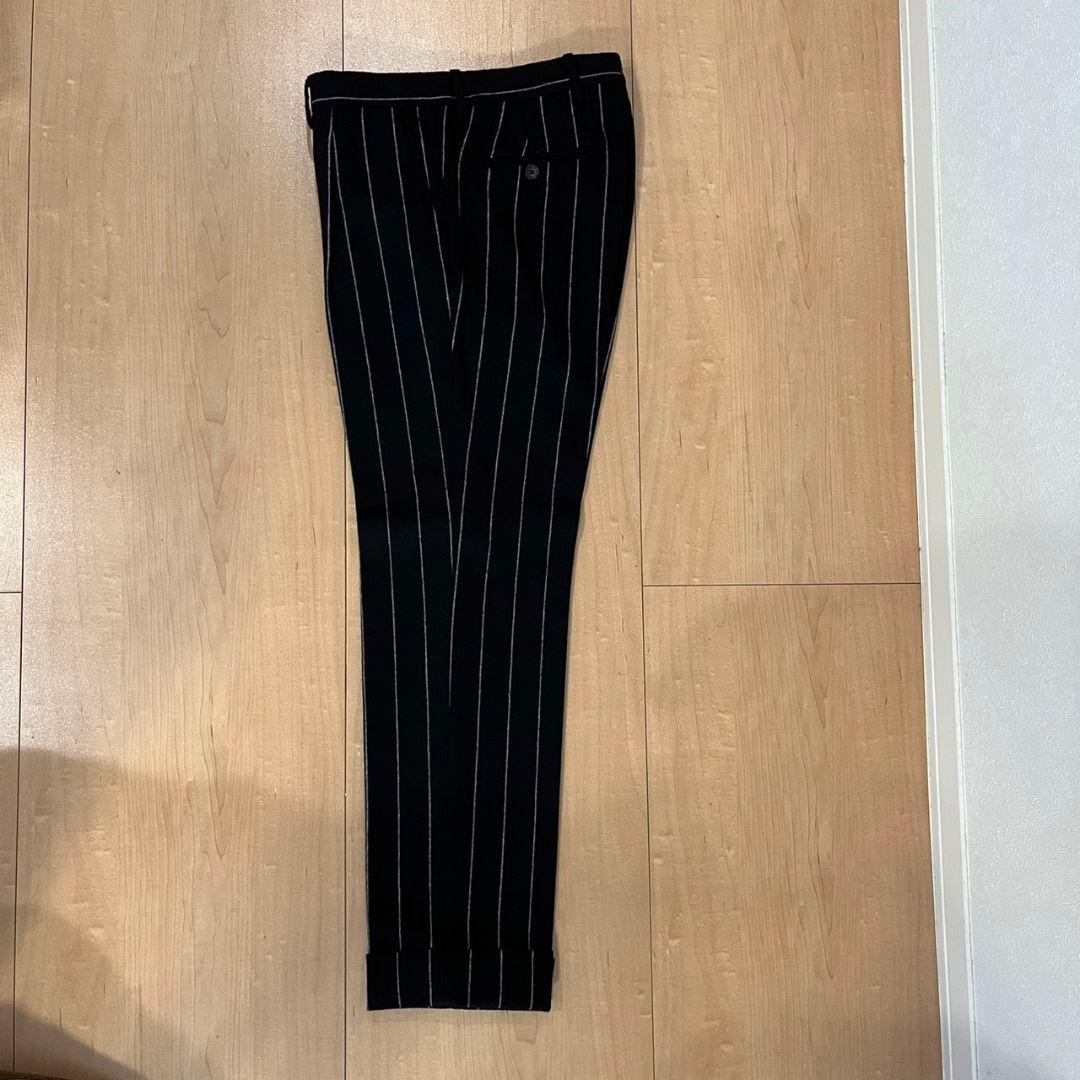 タリアトーレ　TAGLIATORE ブラックストライプ ビジネススーツ