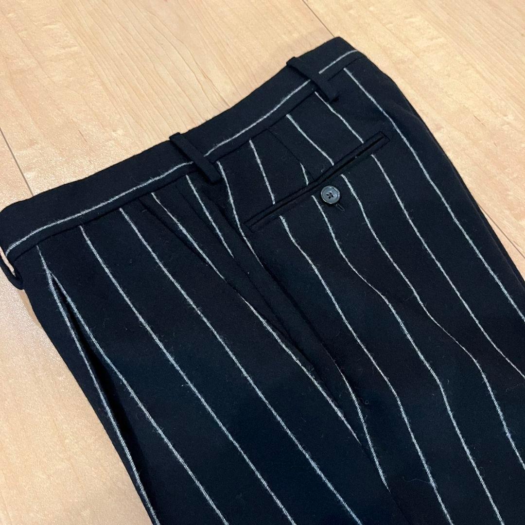 タリアトーレ　TAGLIATORE ブラックストライプ ビジネススーツ