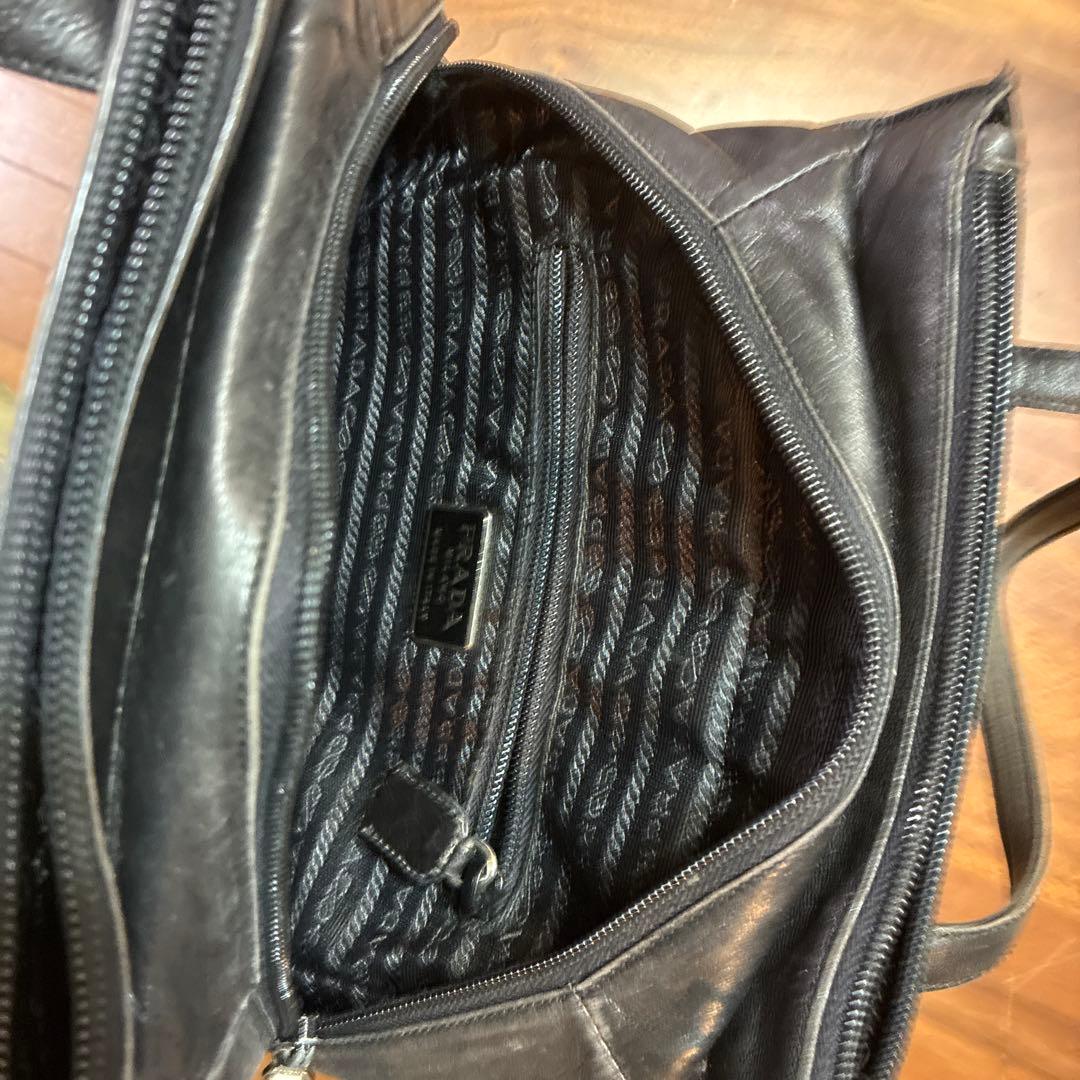 本日値下げ⭐︎PRADA レザー ハンドバッグ ブラック