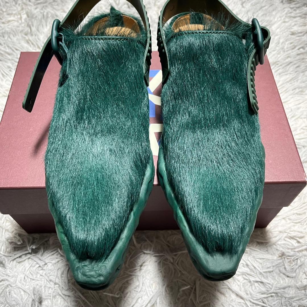 【未使用に近い】CAMPERLABラバーミュール 緑〈定価81,400円〉