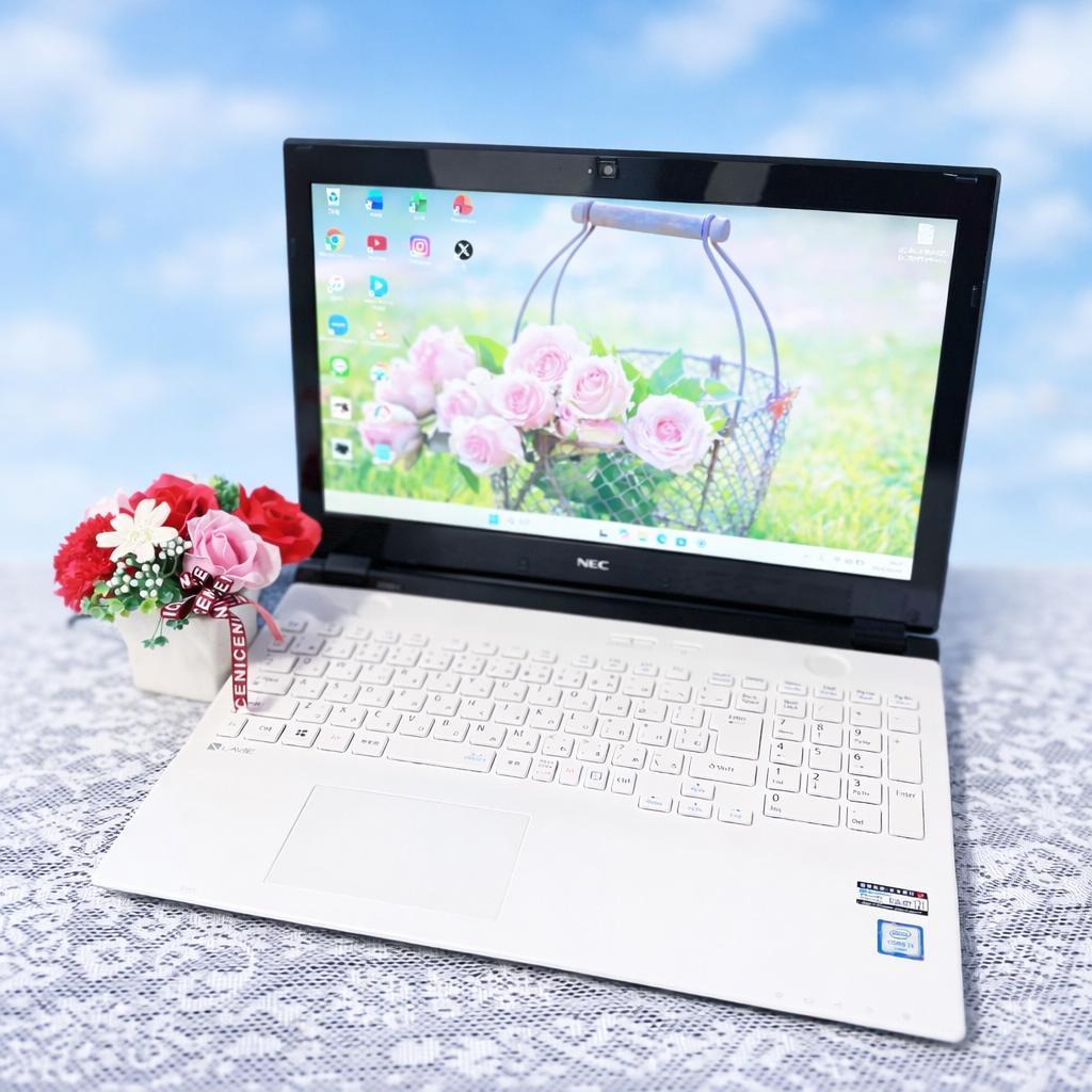 爆速SSD480GB✨NECノートパソコン Win11 カメラ付き ブルーレイ❣️