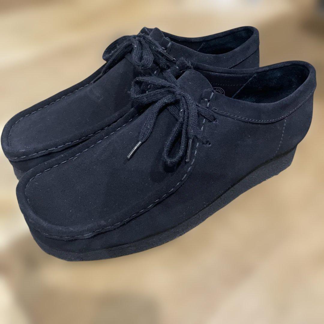 クラークスCLARKS ワラビー　オールブラック　27㎝