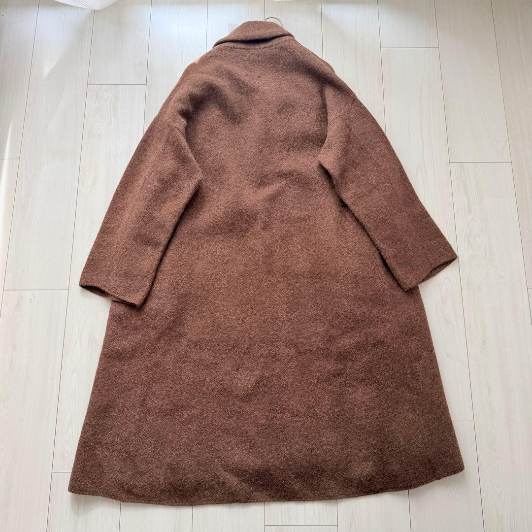 希少✨ 45R フェルトKNITカウチンCOAT ショールカラー　アルパカ 縮絨