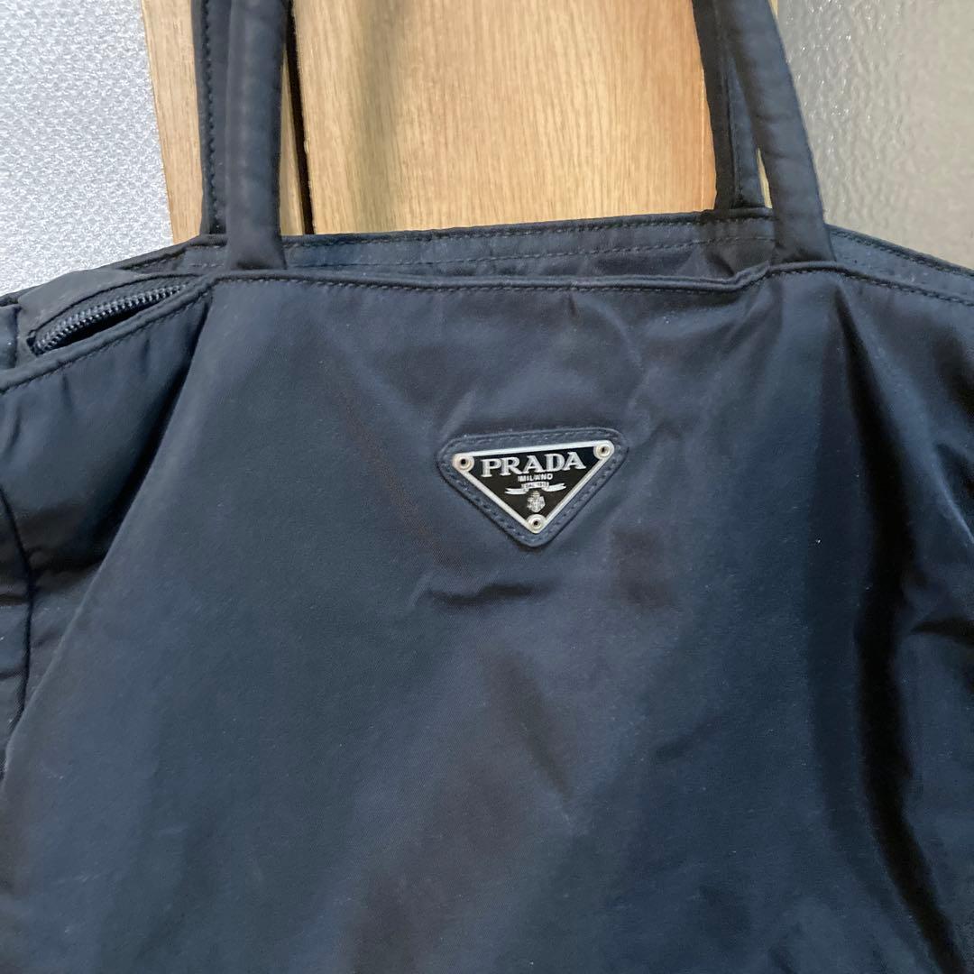 PRADA プラダ 黒 ナイロン トートバッグ 美品
