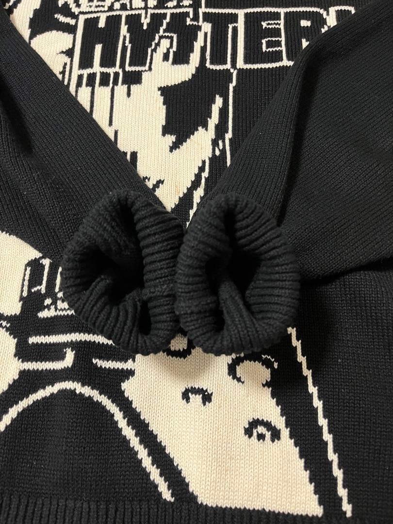 【極美品】 HYSTERIC M ギターガール ヒス グラフィックニット